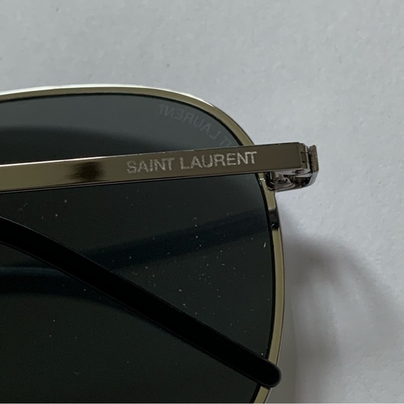 Saint Laurent™ CLASSIC 11 Silver Metal Mirrored Sunglasses NWT - Picture 9 of 16